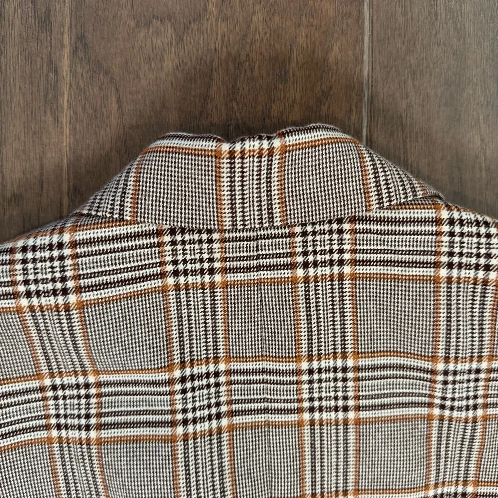 Urban Outfitters Double-Breasted Plaid Blazer - Picture 14 of 15